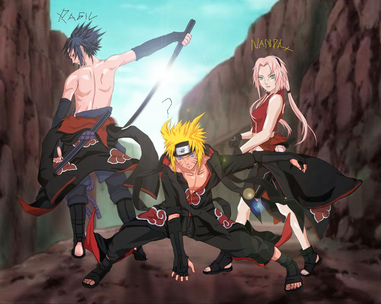 Sakura naruto sasuke akatsuki naruto shippuuden 452719 1280 1024